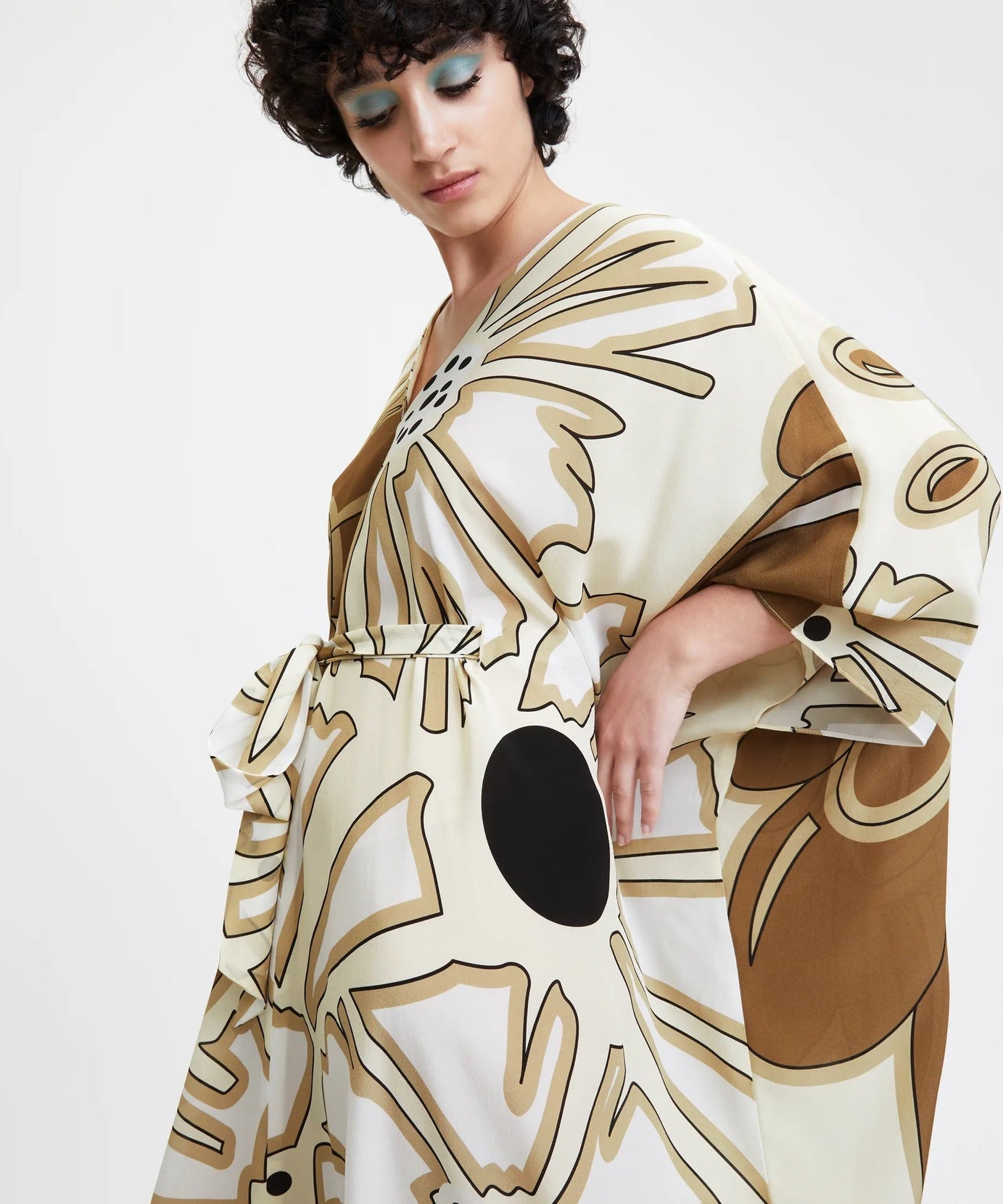 Women's French Moss Kaftan - Flowy Summer Beach Wear Caftan