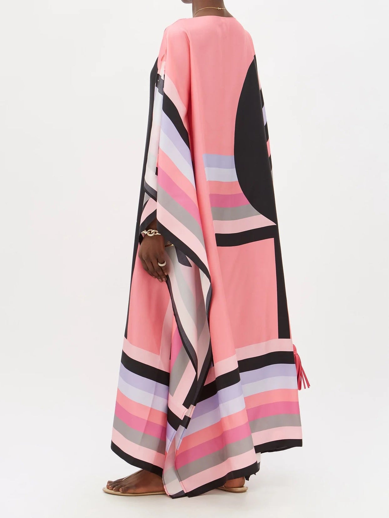 Boho Chic Silk Crepe Kaftan Dress – Soft and Stylish Caftan For Women's