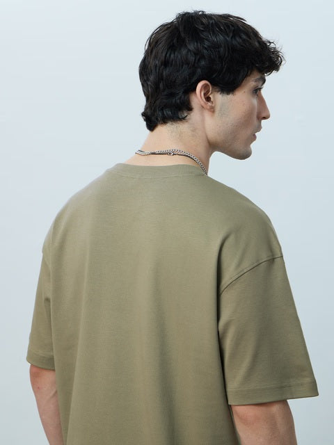 Urban Olive Oversized T-Shirts