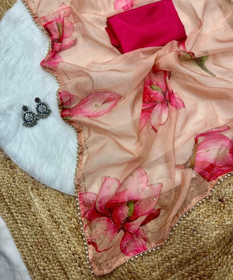 Soft Tebi Silk Beautiful Designer Saree With Blouse 11-GP