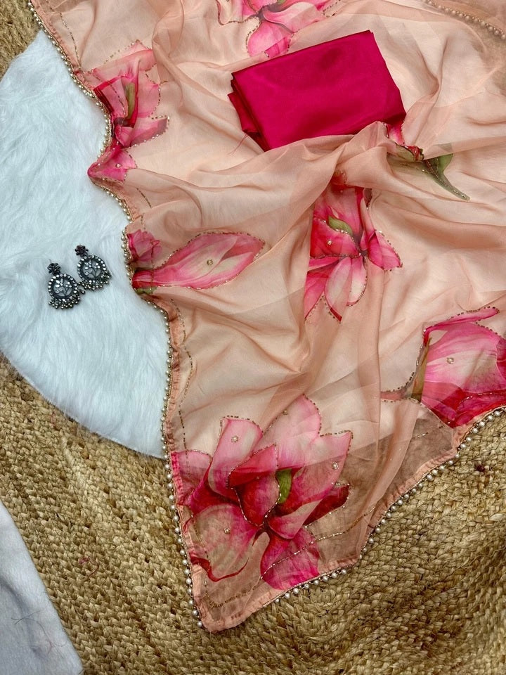 Soft Tebi Silk Beautiful Designer Saree With Blouse 11-GP