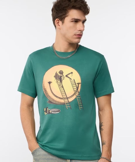 S.W.SMILEY  In Progress Men Relaxed Fit T-Shirts