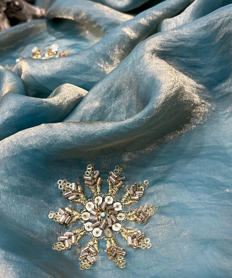 Women's Fandy Satin Silk Saree With Blouse 11-RV