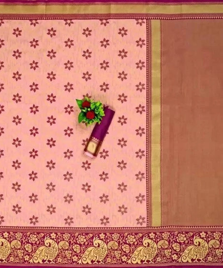 Women's Bollywood Wedding Wear Banarasi Soft Silk Exclusive Saree & Blouse