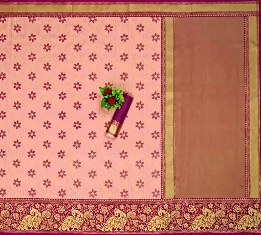 Women's Bollywood Wedding Wear Banarasi Soft Silk Exclusive Saree & Blouse