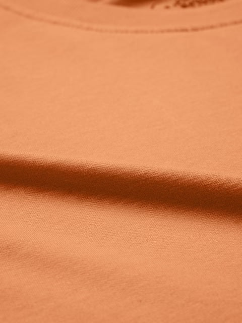 Solids: Light Orange Oversized T-Shirts