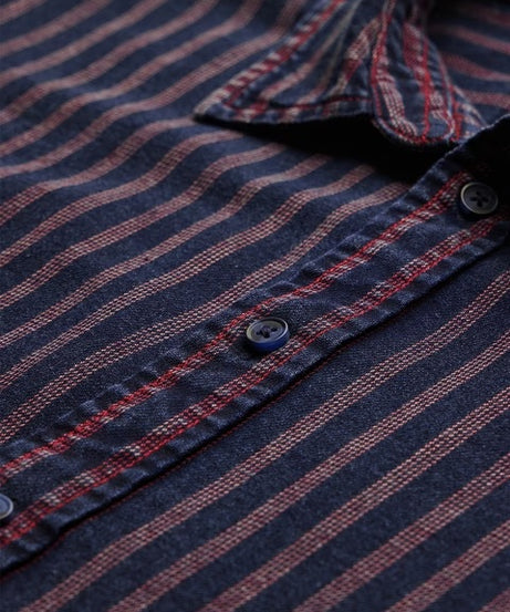 Indigo Stripes Men Relaxed Shirts