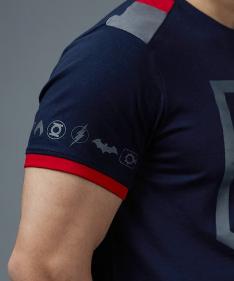 Justice League Logo Drop Cut T-Shirts