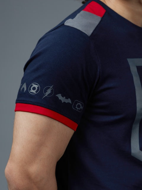 Justice League Logo Drop Cut T-Shirts