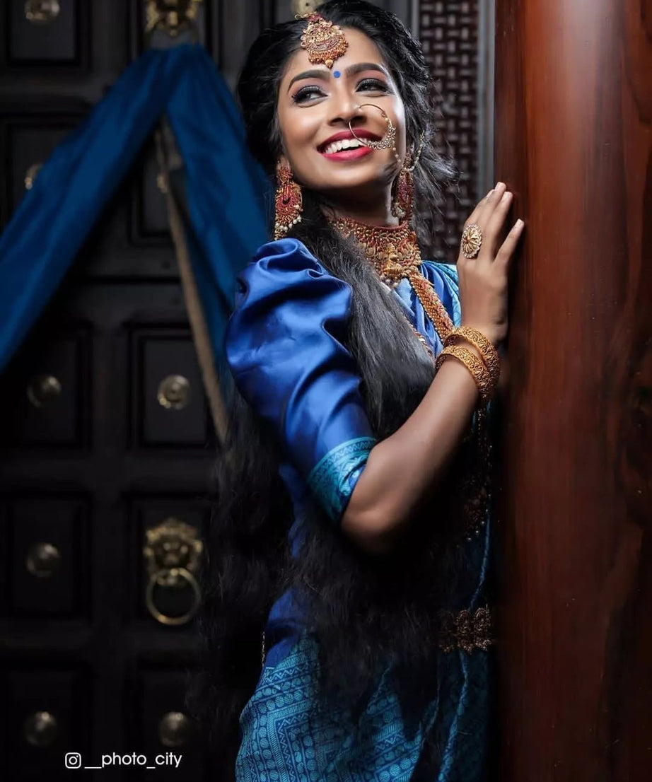 Traditional Classic Party Wear Saree, Ethnic Wedding Sari For Women's