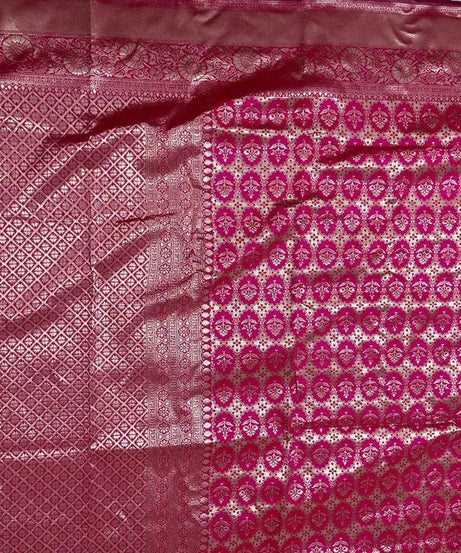 Wedding Wear Designer Banarasi Soft Silk Saree,Indian Party Sari & Blouse