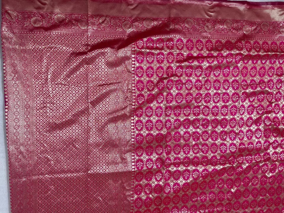 Wedding Wear Designer Banarasi Soft Silk Saree,Indian Party Sari & Blouse
