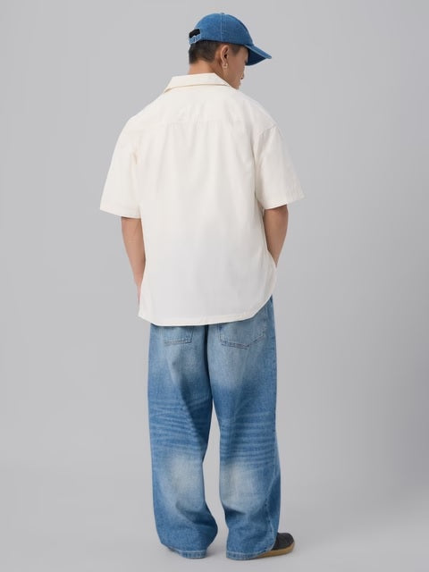 Utility Zipper Off-White Oversized Shirts