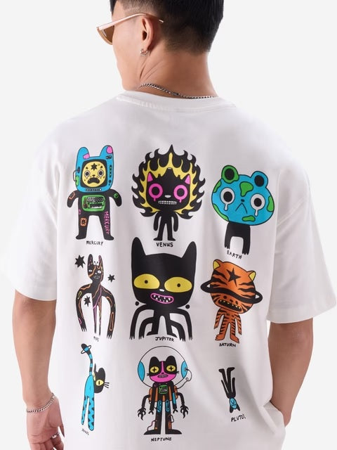 Solar Cats Oversized T-Shirts