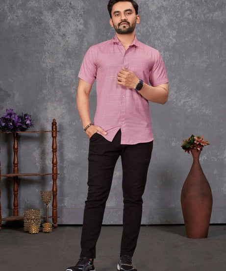 Premium Slub Cotton Shirt For Men's
