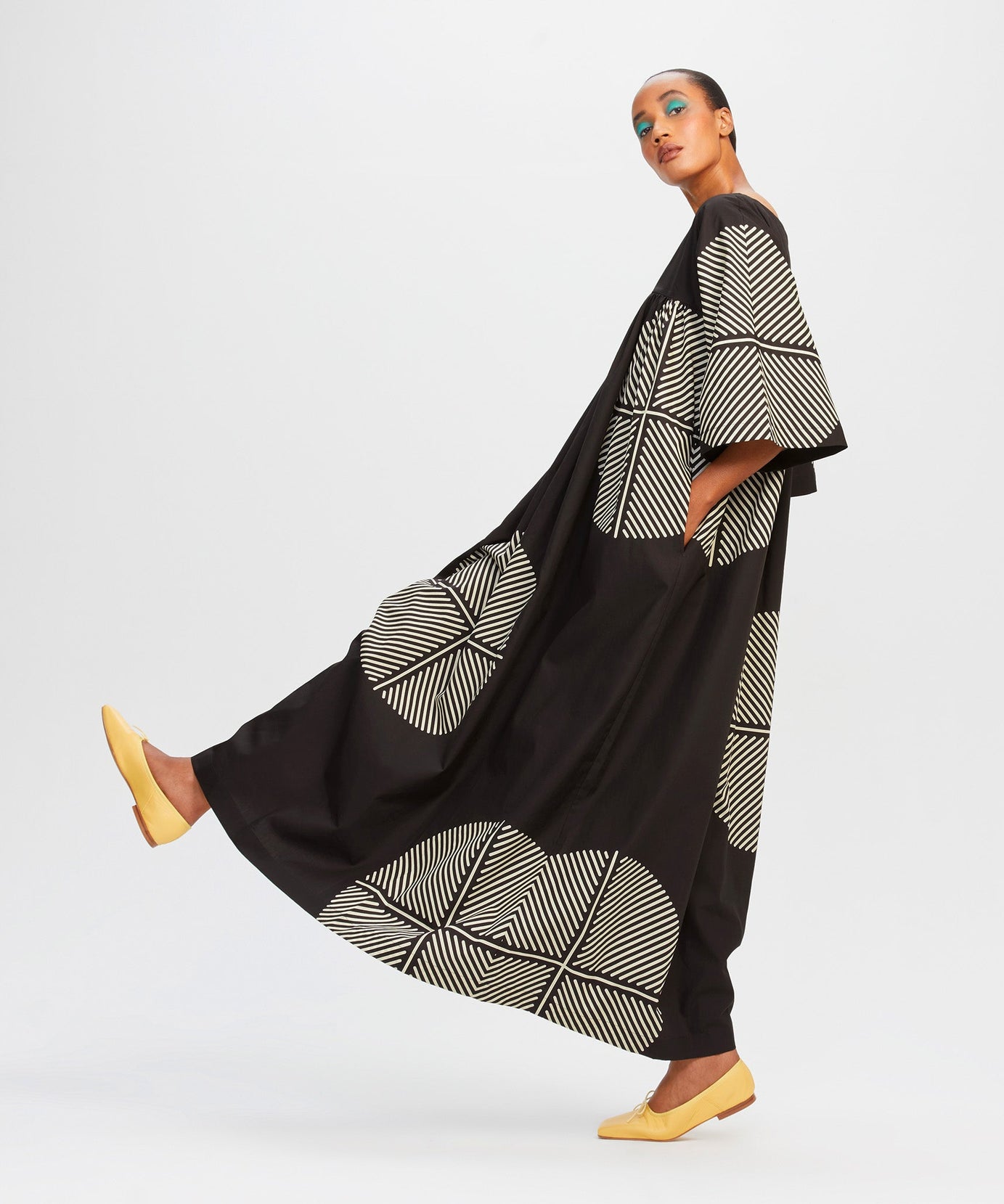 Lightweight Rayon Cotton Kaftan, Long Casual Wear Caftan For Women's