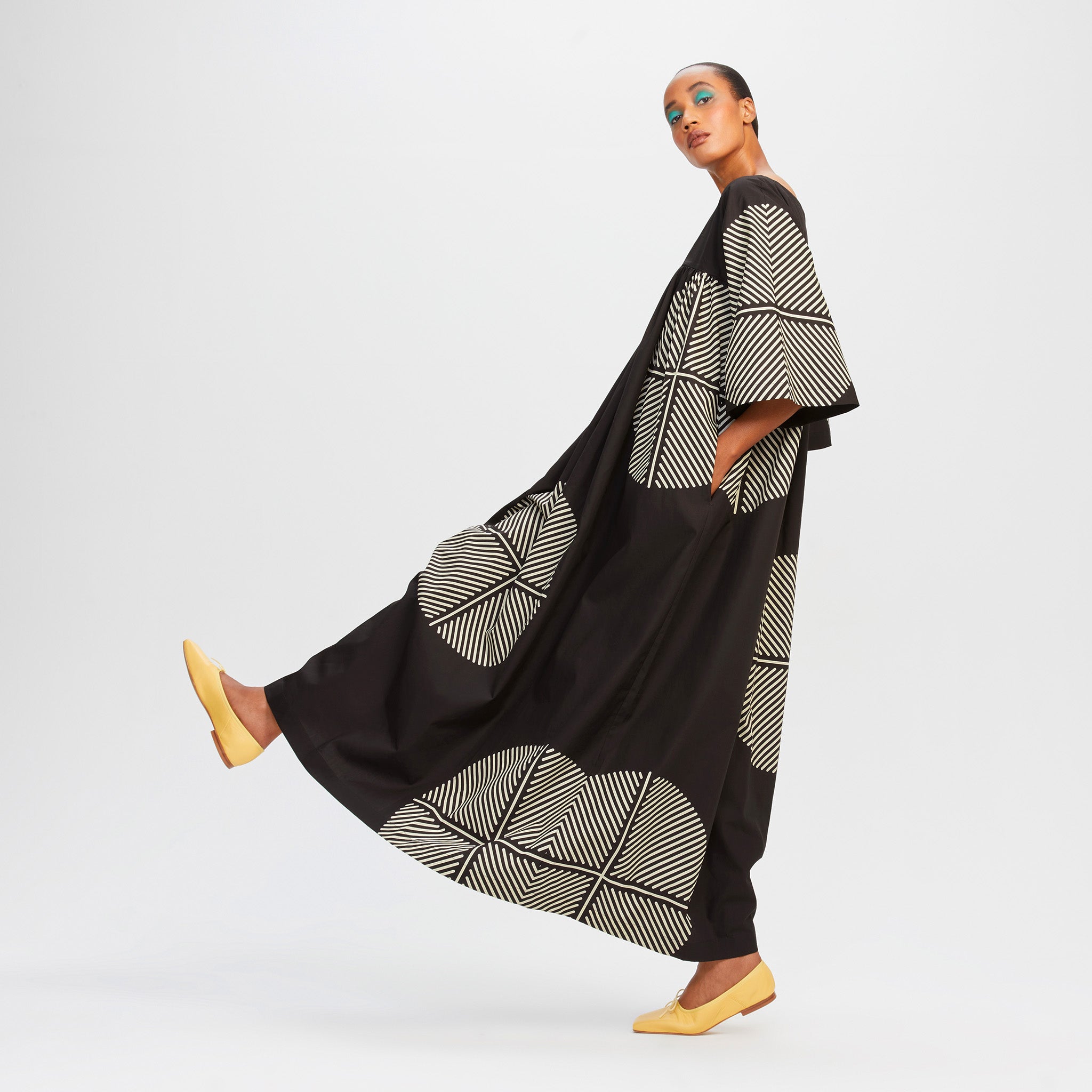 Lightweight Rayon Cotton Kaftan, Long Casual Wear Caftan For Women's