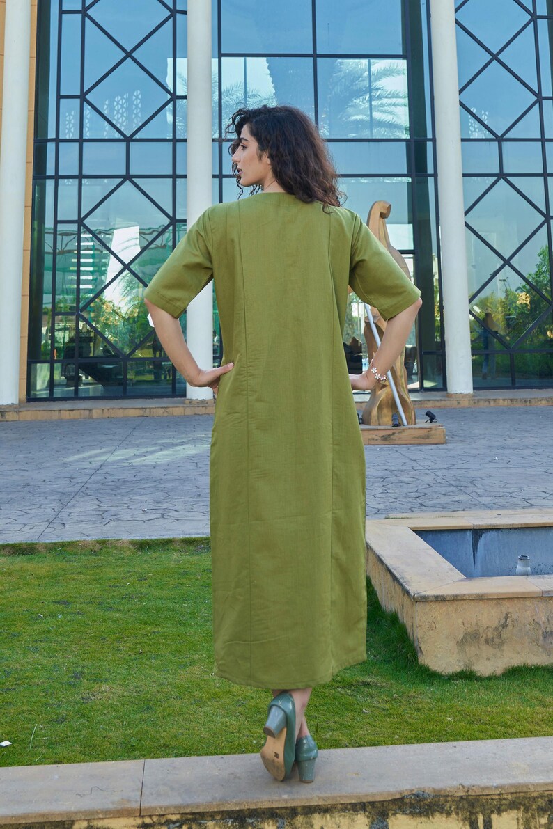 Linen Women Onepiece Dress