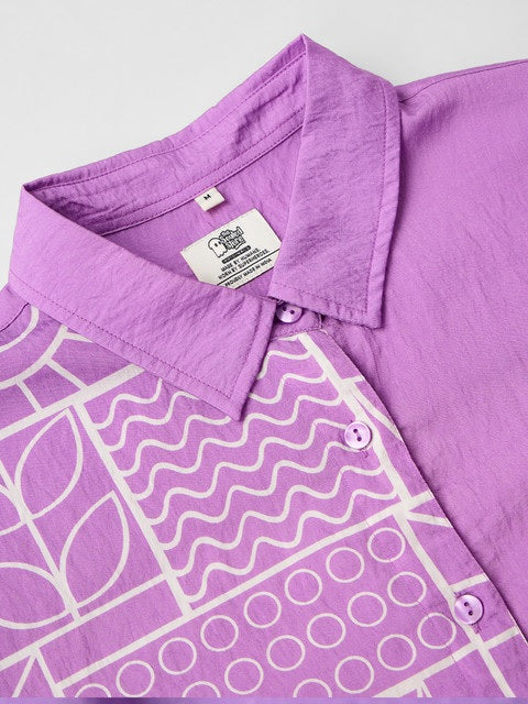 Textured Twilight Women Boyfriend Shirts