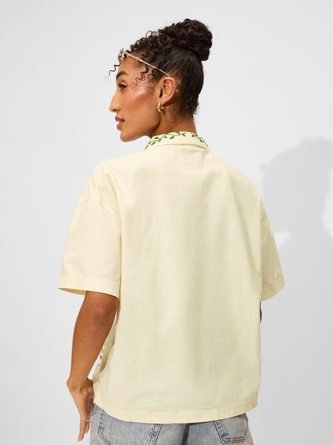 Cotton Linen  Sunshine Soul Women Holiday Shirts