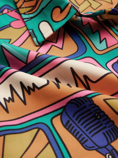 TSS Originals Musical Vibe Women Boyfriend Shirts