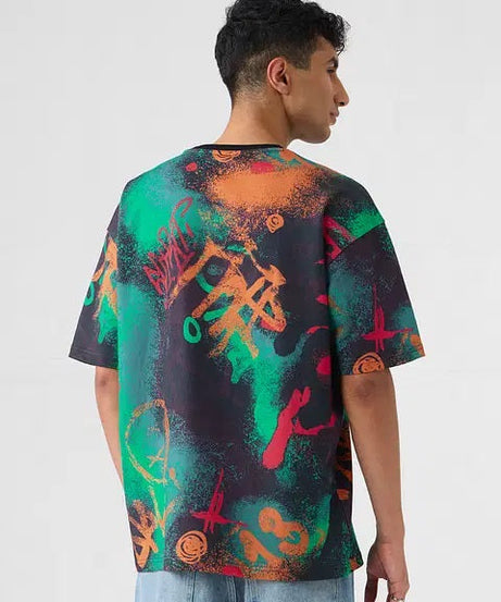 Street Graffiti Oversized T-Shirts