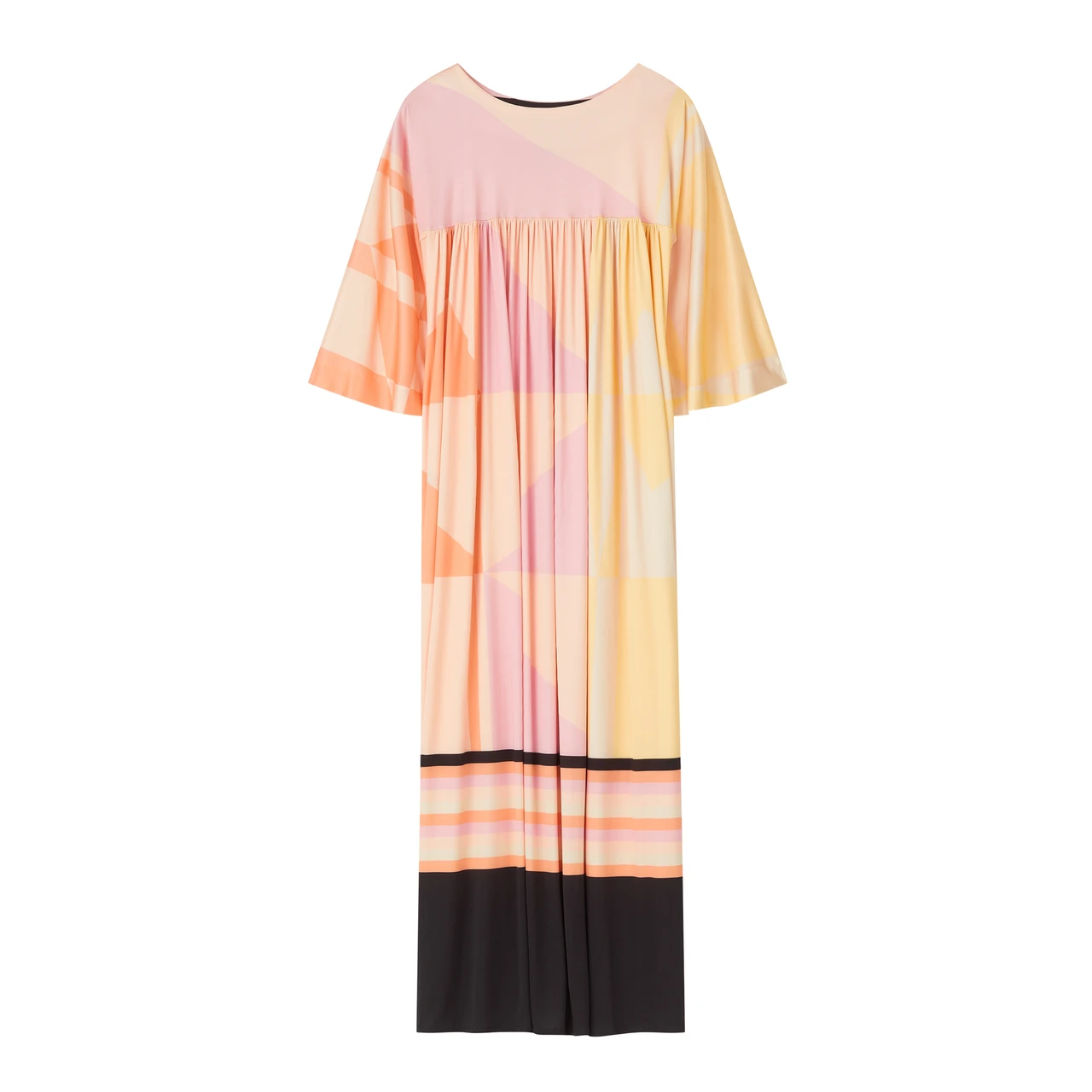 Flowy Rayon Cotton Maxi Kaftan, Lightweight and Breathable Caftan For Women's