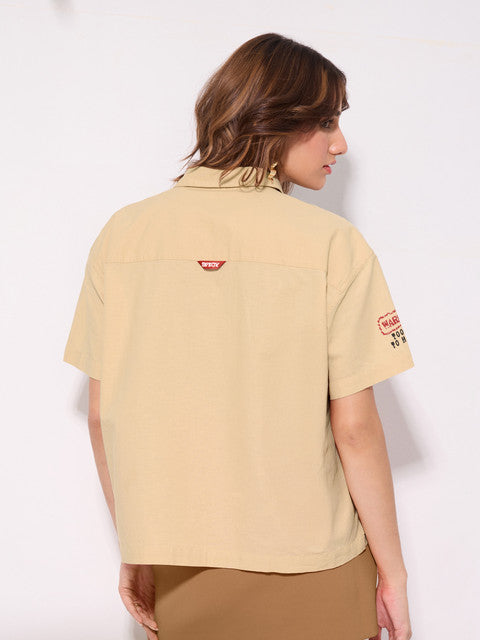 Cotton Linen  Teekhi Mirchi Women Holiday Shirts