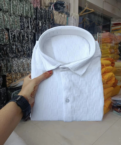 Men's Popcorn & Half Sleeve Shirt Set