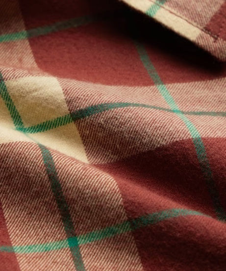 Checks Almond Cream Men Utility Shirts