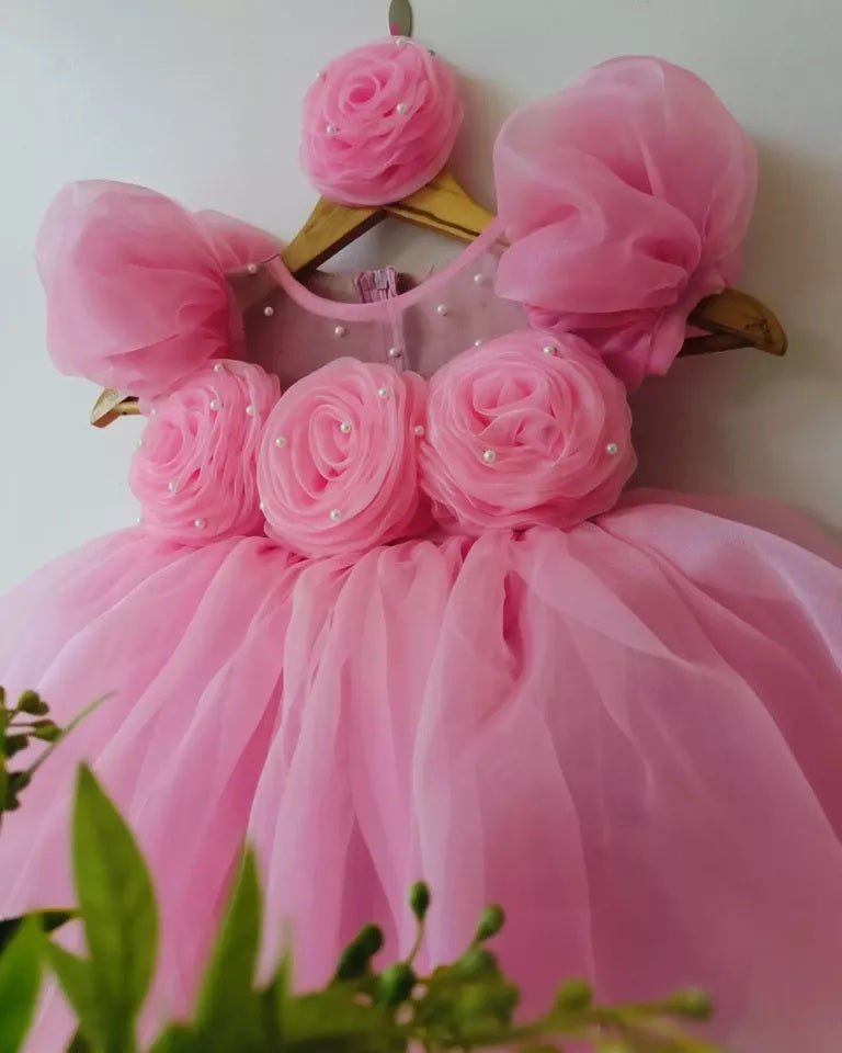 Baby Girls Heavy Organza Frock