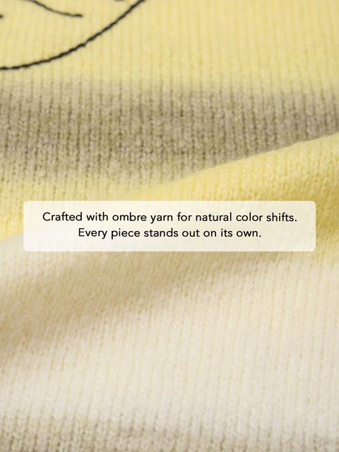 Ombre Sweater Just Bee Women Cropped Sweaters