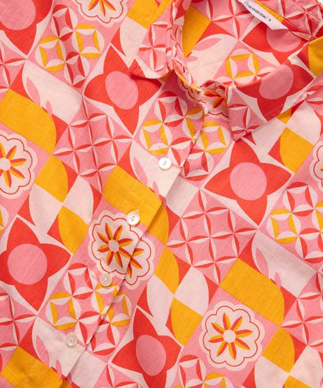 Abstract Petals Women Boyfriend Shirts