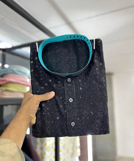 Cotton Rayon Kurta Pajama Set For Men's