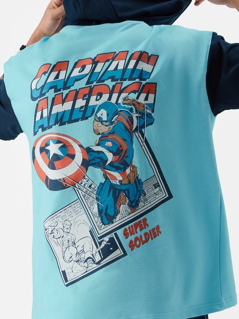 Captain America Super Soldier Hooded T-Shirts