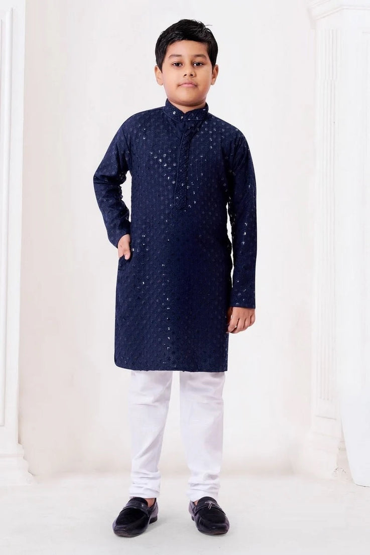 Chikankari kids Wear Kurta Pajama Set For Kid's Boy