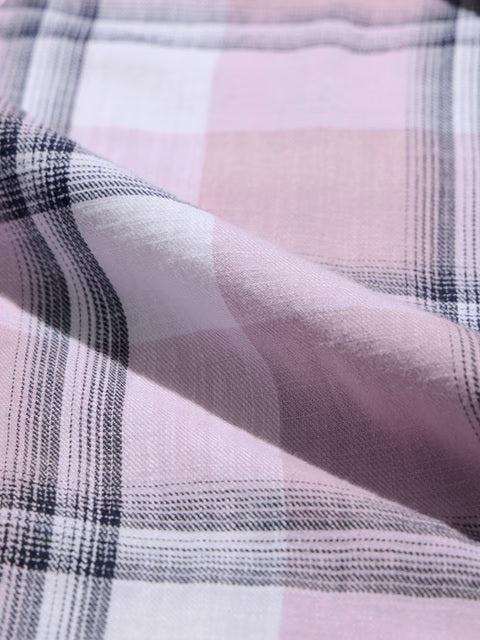 Plaid Rosy Grid Shirts