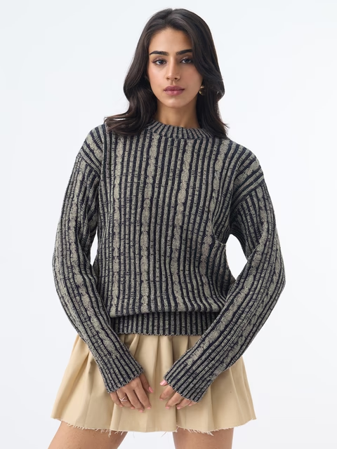 Hazel Noir Women Oversized Sweaters