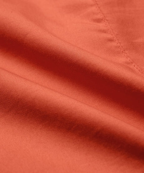 Solids Orange Flame Women Boyfriend Shirts