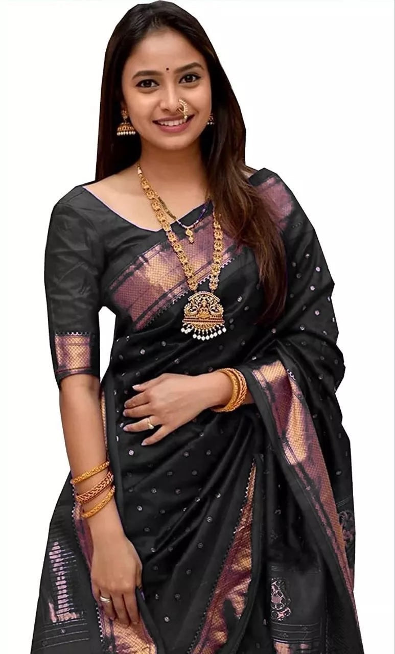 Bollywood Wedding Banarasi Soft Silk Saree Blouse