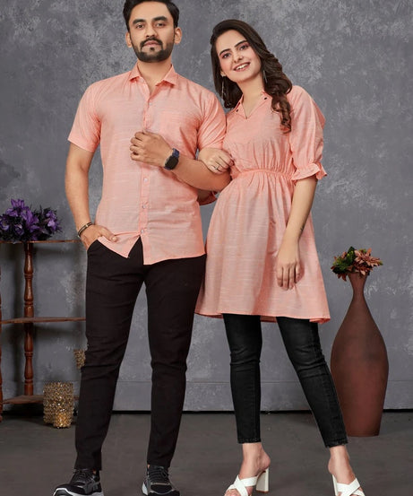Premium Slub Cotton Couple Combo Set