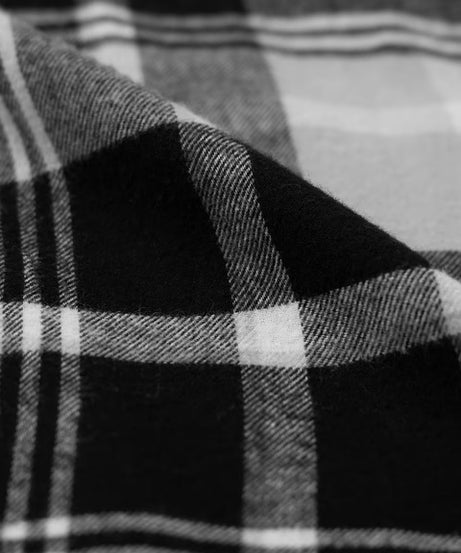 Plaid Charcoal Men Utility Shirts