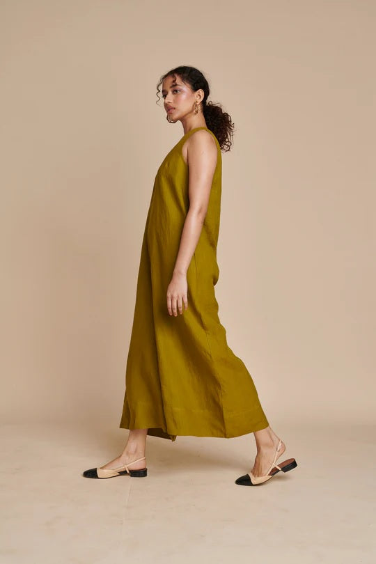 Linen Flared Jumpsuit