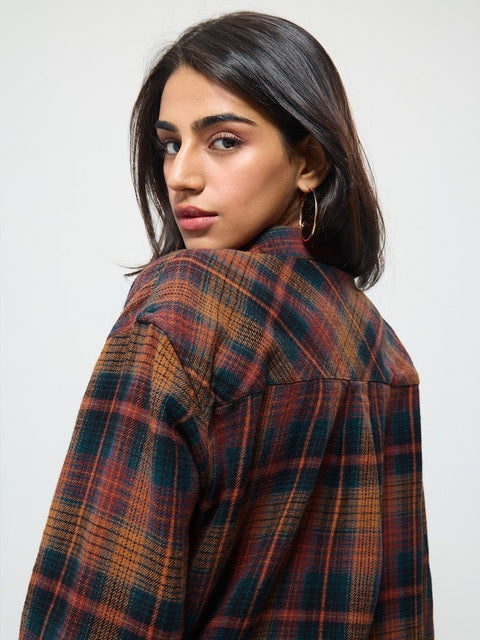 Plaid Shacket: Prismark Women Shackets