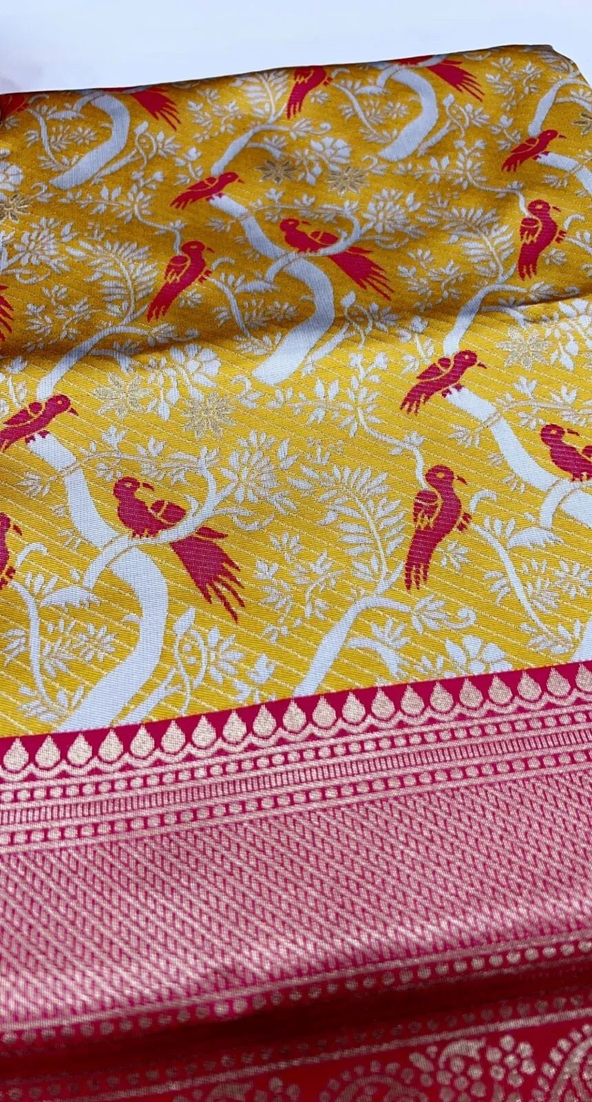 South Indian Style Party Lehenga Blouse Dupatta