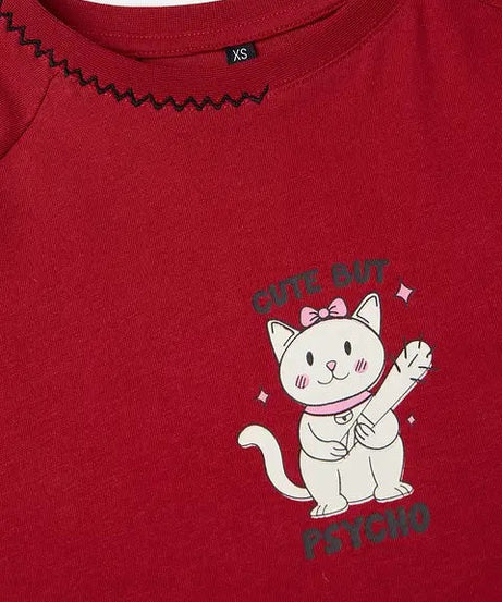 Cute But Psycho Women Relaxed Fit T-Shirt