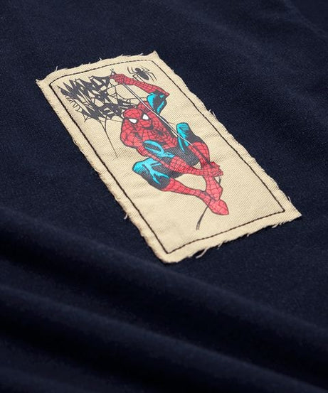 Spray Effect Spider-Man World Of Webs Oversized T-Shirts