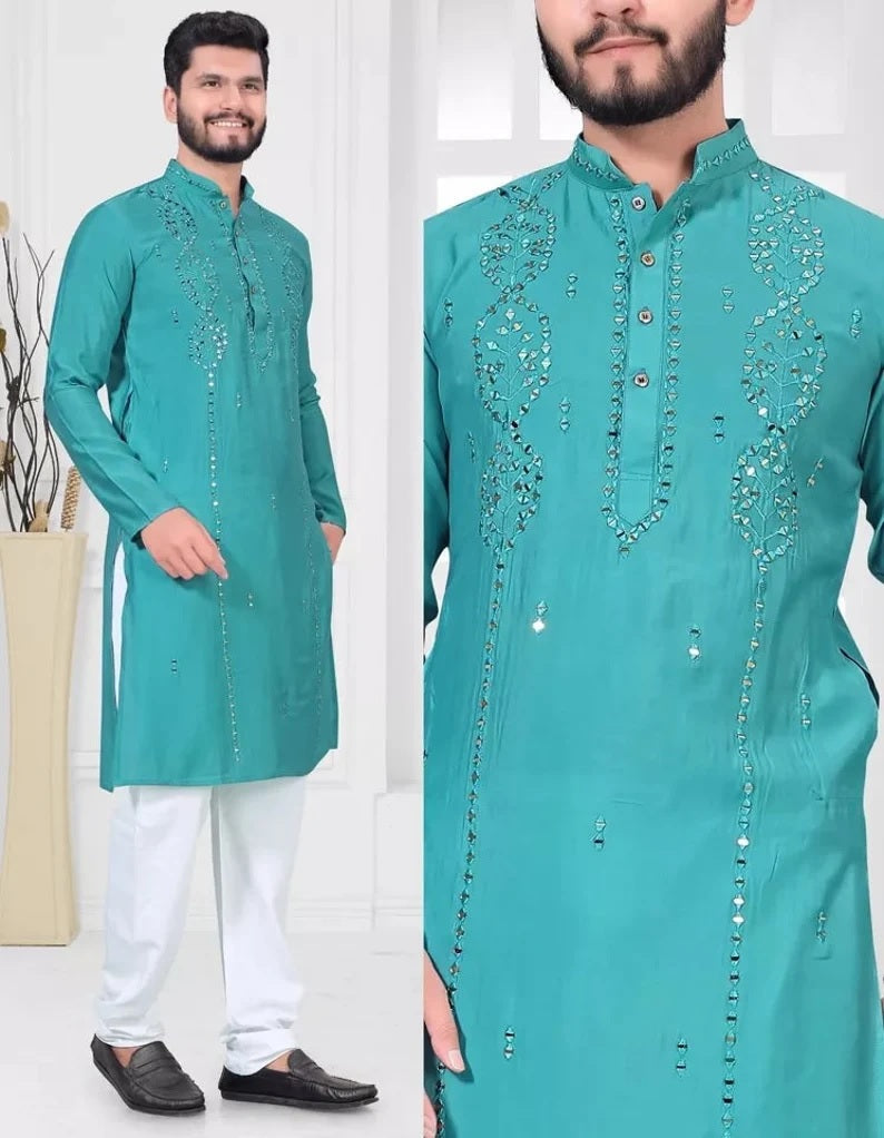 Men's Viscose with kurta pajama set