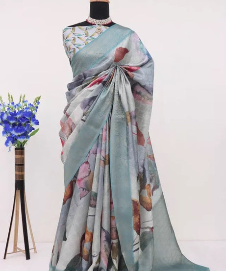 Function Style Bollywood Handloom Silk Saree,Wedding Party Ethnic Wear Sari