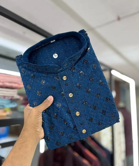 Men's Full Stitched Cotton Rayon Bollywood Function Wear Kurta & Pajama Set